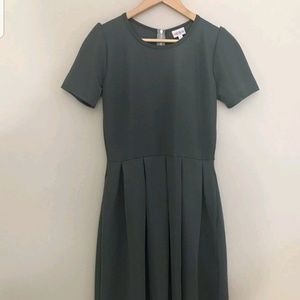Lularoe large Ameila dress gray